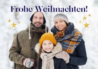 Foto-Weihnachtskarte Sternchen