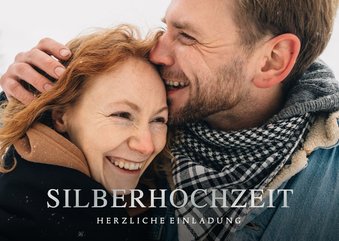 Fotokarte Einladung zur Silberhochzeit