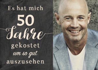 Geburtstagseinladung Gut aussehen 50