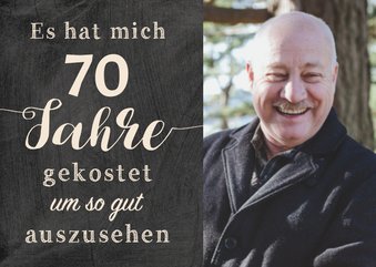 Geburtstagseinladung Gut aussehen 70