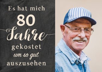 Geburtstagseinladung Gut aussehen 80