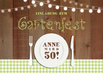 Geburtstagseinladung zum Gartengeburtstag