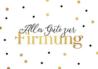 Glückwunschkarte 'Alles Gute zur Firmung'