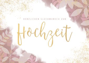 Glückwunschkarte zur Hochzeit in modernem Design