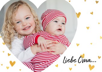 Grußkarte 'Liebe Oma' mit eigenem Foto