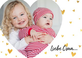 Grußkarte 'Liebe Oma' mit eigenem Foto