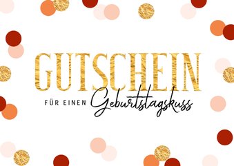 Gutschein-Glückwunschkarte zum Geburtstag