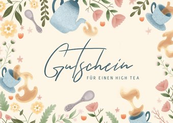 Gutscheinkarte zum Muttertag High Tea