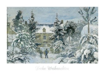 Kunstkarte Weihnachten Wintermotiv