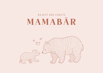 Muttertagskarte Mamabär