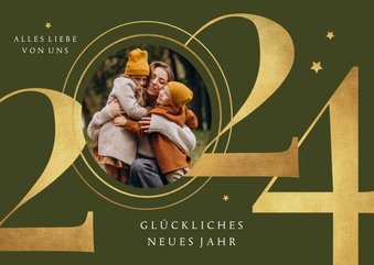 Neujahrskarte große 2025 & Foto