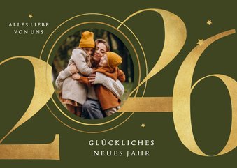 Neujahrskarte große 2026 & Foto