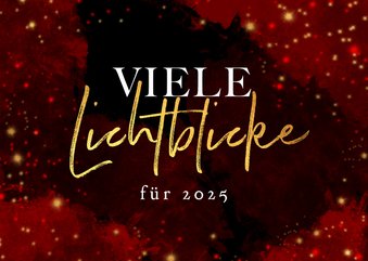 Neujahrskarte 'Lichtblicke für 2025'