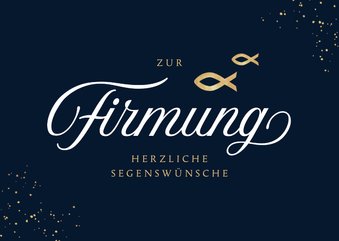 Segenswünsche zur Firmung Glückwunschkarte Fische