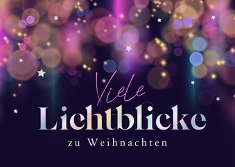 Stilvolle Weihnachtsgrüße 'Lichtblicke'