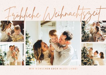 Trendy Weihnachtsgrüße Fotocollage