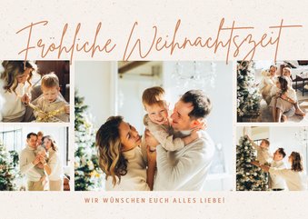 Weihnachtsgrüße Fotocollage