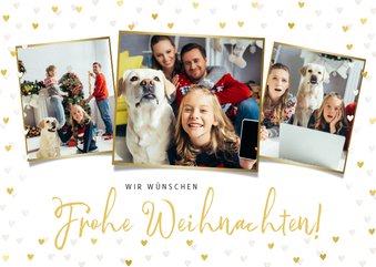 Weihnachtskarte eigene Fotos 'Frohe Weihnachten'