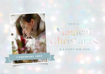 Weihnachtskarte Foto Firma 'Magical Christmas'