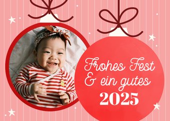 Weihnachtskarte Für Neffen Im Retro-Look – Mit Persönlicher Botschaft, Inkl. Umschlag