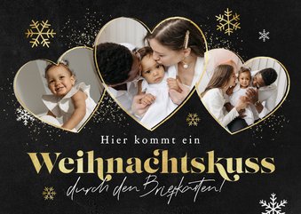 Weihnachtskarte SOS Kinderdörfer 'Weihnachtskuss'