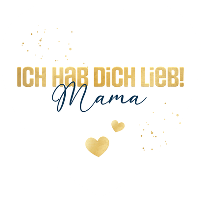 Blaue Valentinskarte Herzform & Fotos Sohn Rückseite