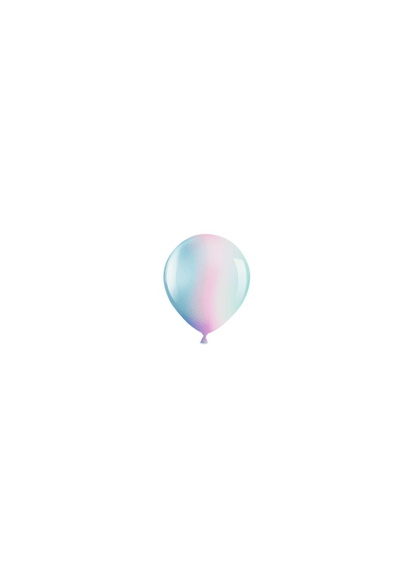 Einladung 9. Geburtstag Fotos & Luftballons Rückseite