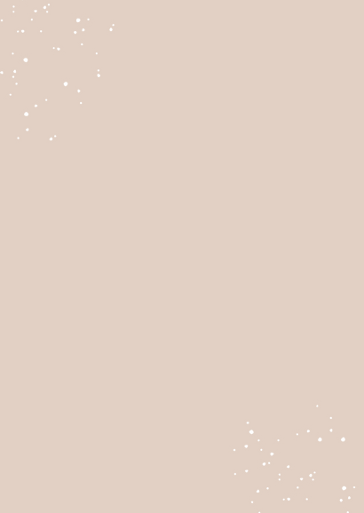 Einladung zur Kommunion beige Sechsecke & Foto Rückseite