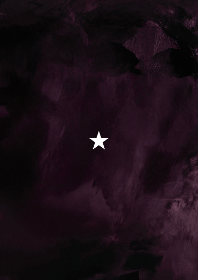 Foto-Neujahrskarte Lila Feuerwerk Goldrahmen Rückseite