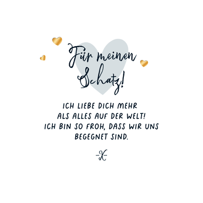 Herzkarte Valentinstag Fotos in Herzform Rückseite