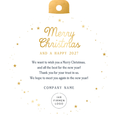 Internationale Weihnachtskarte Company Weltkarte Kugel Rückseite