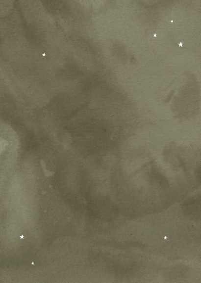 Jugendweihe Danksagung grünes Aquarell Goldschrift & Fotos Rückseite