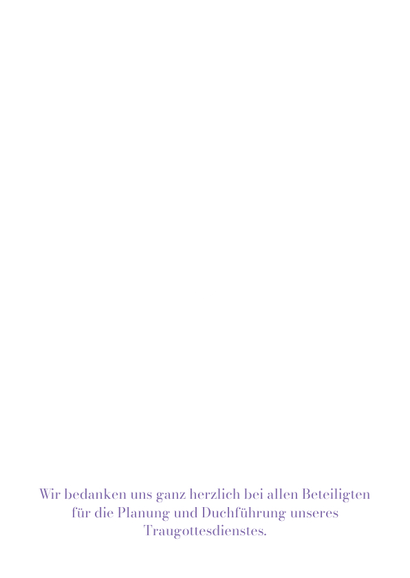 Kirchenheft 'Unsere Trauung' holografisch Rückseite