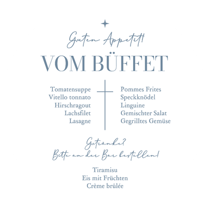 Konfirmation runde Menükarte grafisches Kreuz Rückseite