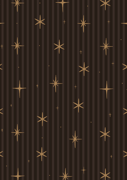 Neujahrskarte Foto Sternchen auf Streifen Rückseite