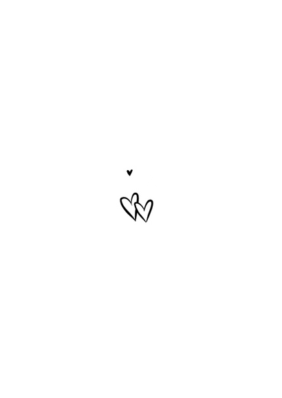 Save-the-Date-Karte Hochzeit Foto & Doodles Goldelemente Rückseite