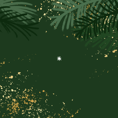 Weihnachts-Dankeskarte Geschäftspartner Goldschrift Rückseite