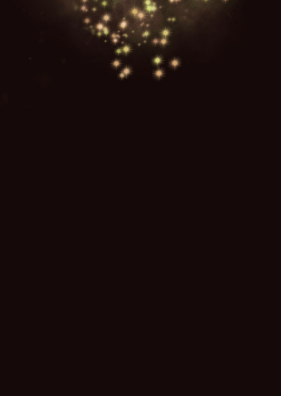 Weihnachtskarte Goldglitzer mit klassischen Weihnachtskugeln Rückseite