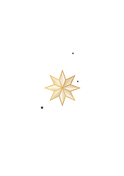 Weihnachtskarte 'Sparkling 2026'  Rückseite