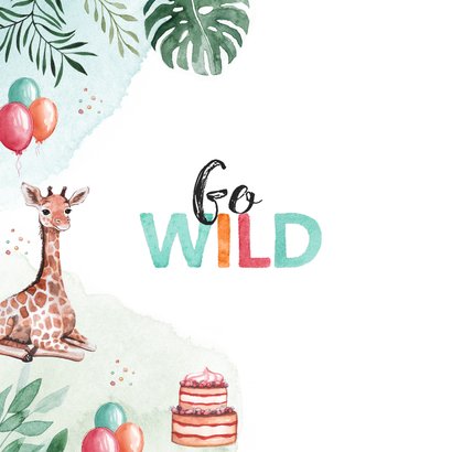 4. Kindergeburtstag Einladung GO WILD 2