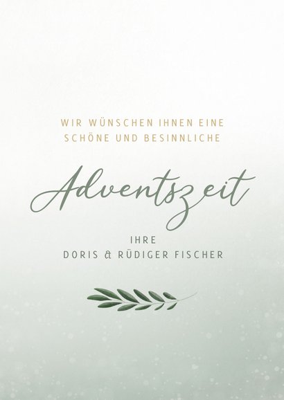 Adventskarte christlich vier Kerzen 3