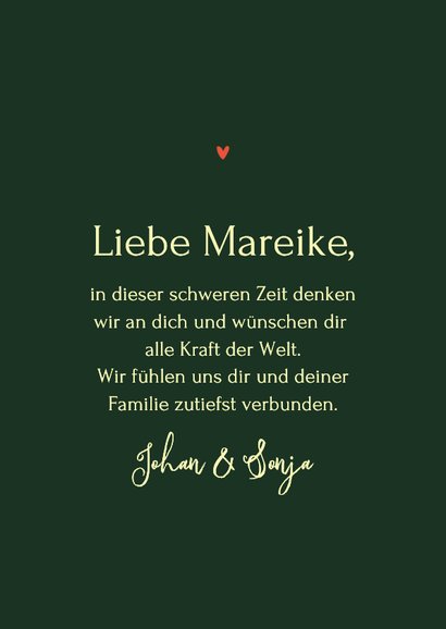 Beileidskarte rote Tulpen Blumenfotografie Anteilnahme 3