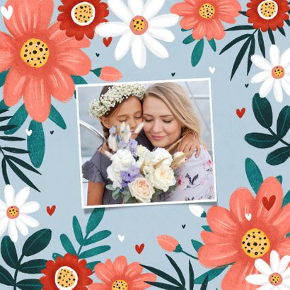 Blumenkarte Muttertag 'Best mom ever' 2