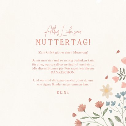 Blumenkarte Muttertag Bonusmama 3