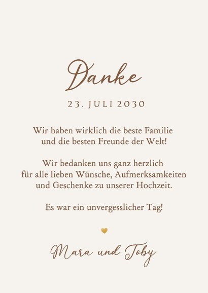 Boho-Dankeskarte Hochzeit Fotocollage Wandteppich Blumen 3