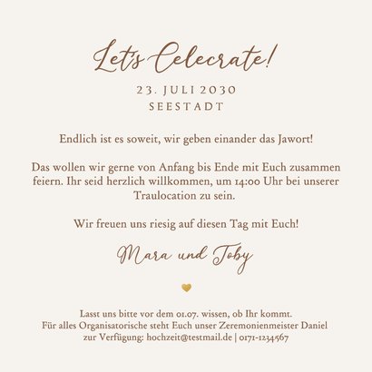 Boho-Einladungskarte Hochzeit Trockenblumen Deko 3