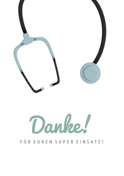 Dankeschön-Karte für Krankenhaus 2