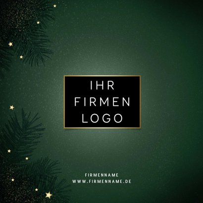 Dankesgrüße Firma Weihnachten goldene 2027 2