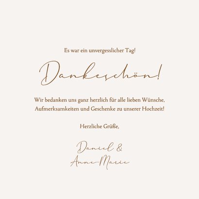 Dankeskarte Boho-Hochzeit Pampasgras Fotocollage 3