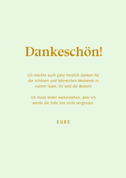 Dankeskarte'Danke für die schöne Zeit Send a Smile